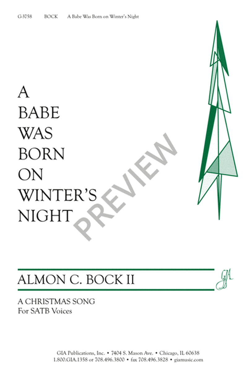 A Babe Was Born on Winter's Night image number null