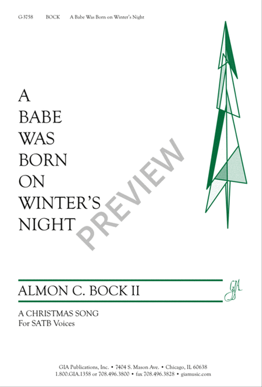 A Babe Was Born on Winter's Night 4-Part scores gallery preview page 2