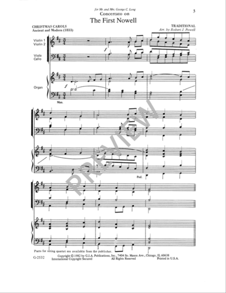 The First Nowell The First Nowell 4-Part scores gallery preview page 3