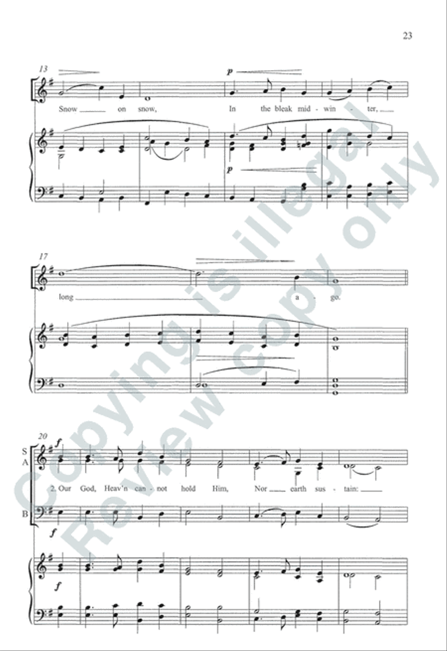 Somerset Anthem Books, Volume IV (Christmastide) 3-Part scores gallery preview page 28