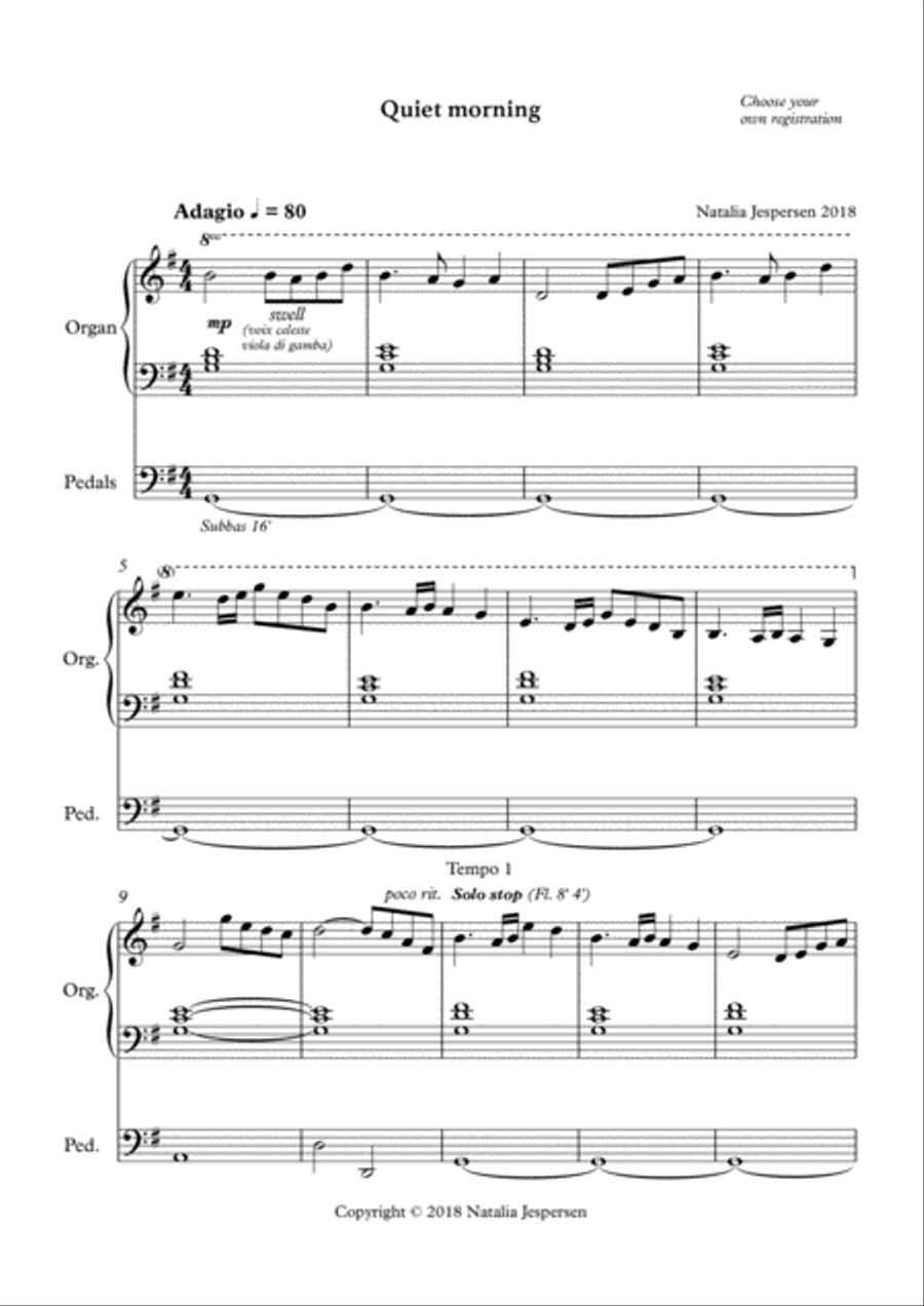 Joyful quiet collection for organ Organ Solo scores gallery preview page 2
