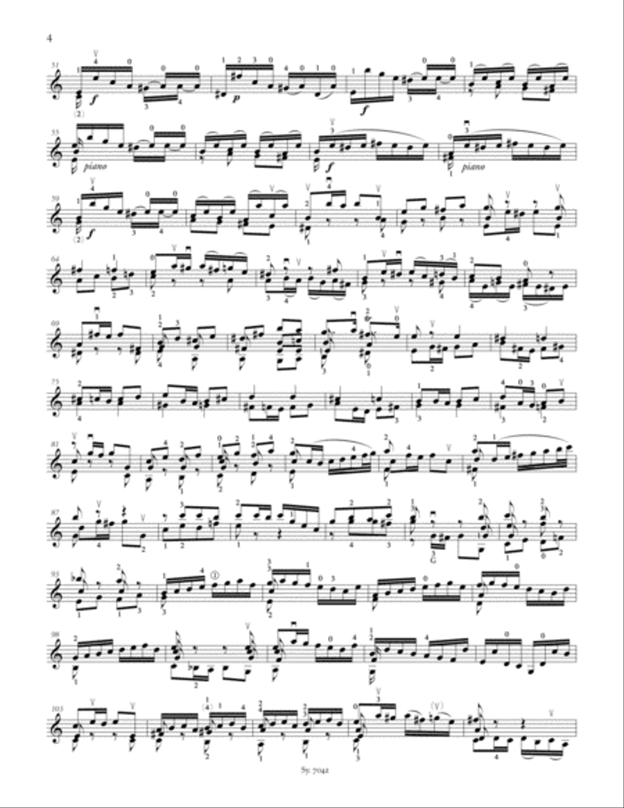 Sonata II, BWV 1003 Violin Solo scores gallery preview page 3