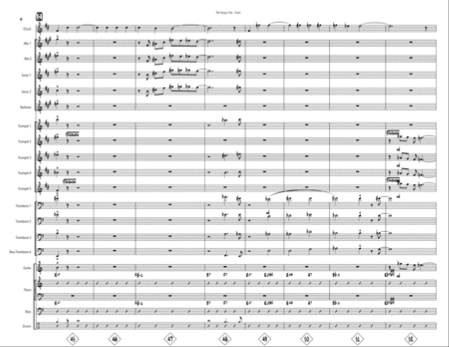 The Song Is You Large Ensemble scores gallery preview page 6