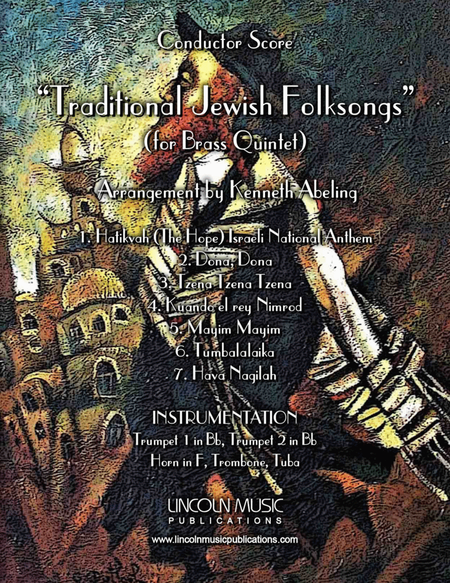 Traditional Jewish Folksongs (for Brass Quintet) image number null