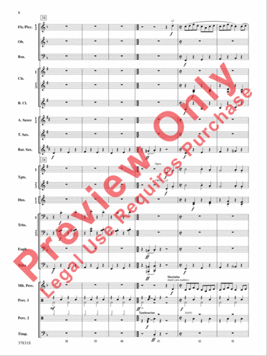 Saddle Up! Saddle Up! Concert Band scores gallery preview page 9