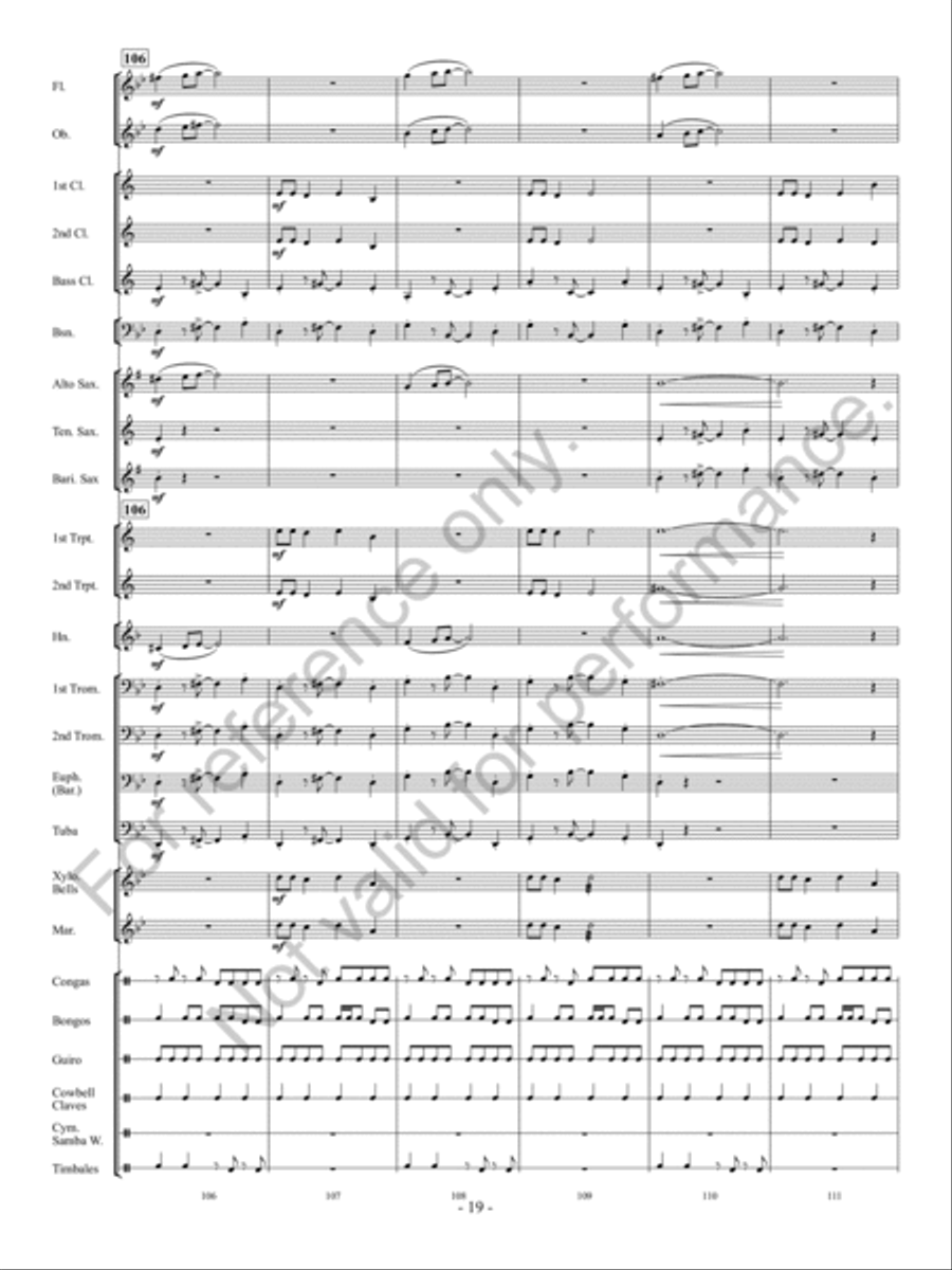 Calle Arriba! Concert Band scores gallery preview page 20
