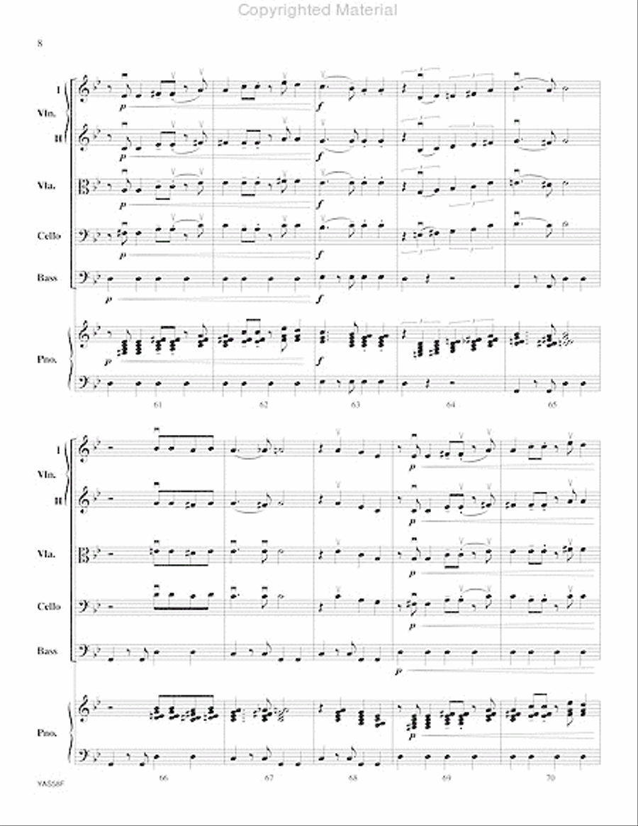 Tango Espressivo String Orchestra scores gallery preview page 9
