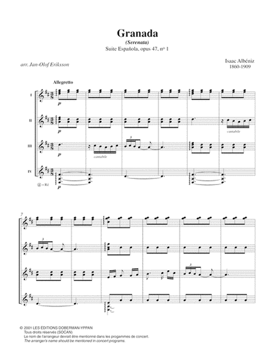 Granada op. 47 no. 1 & Cataluna op. 47 no. 2