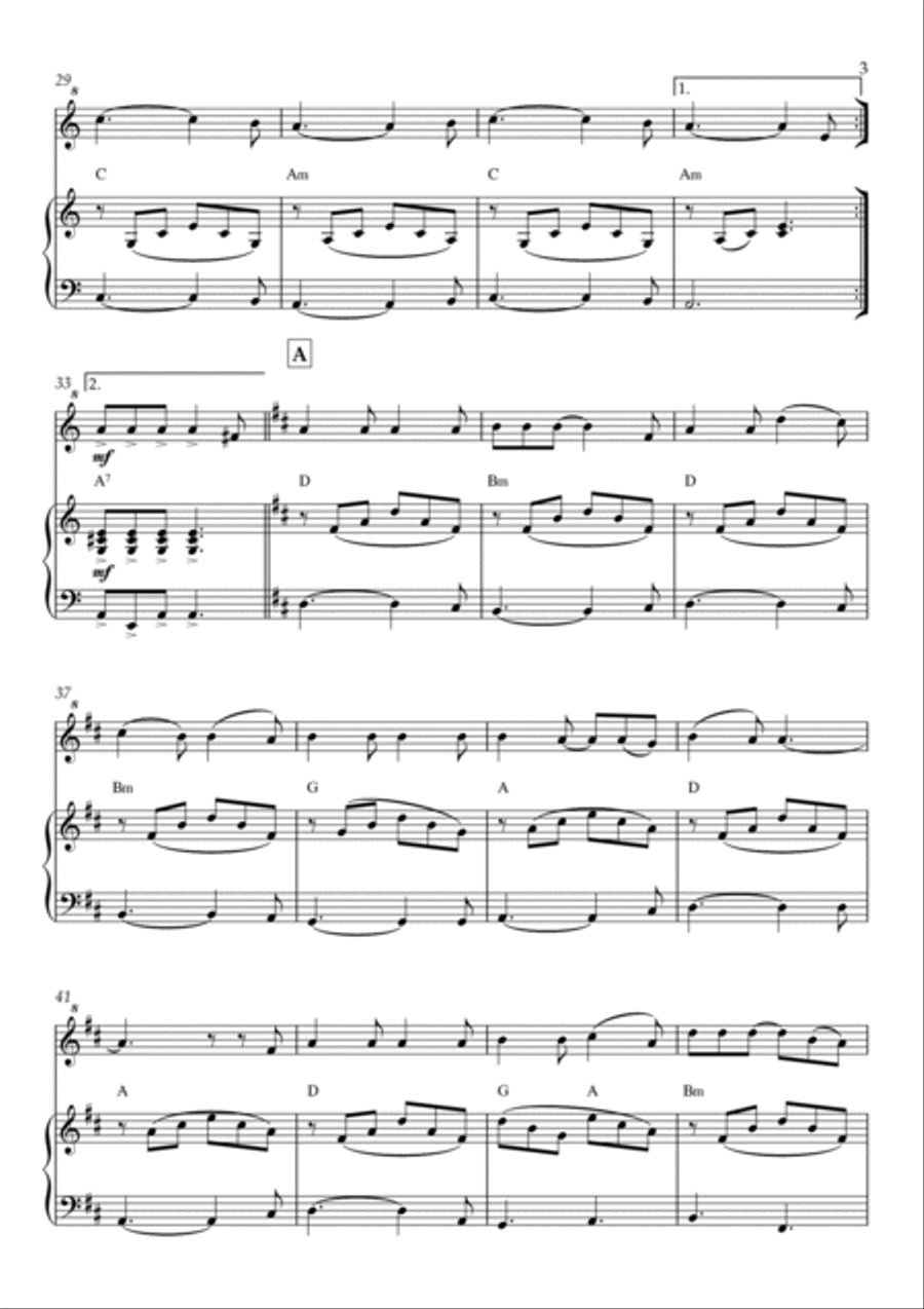 Hallelujah Soprano Recorder scores gallery preview page 3