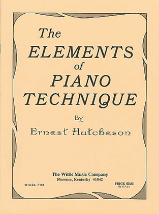 Book cover for Elements of Piano Technique