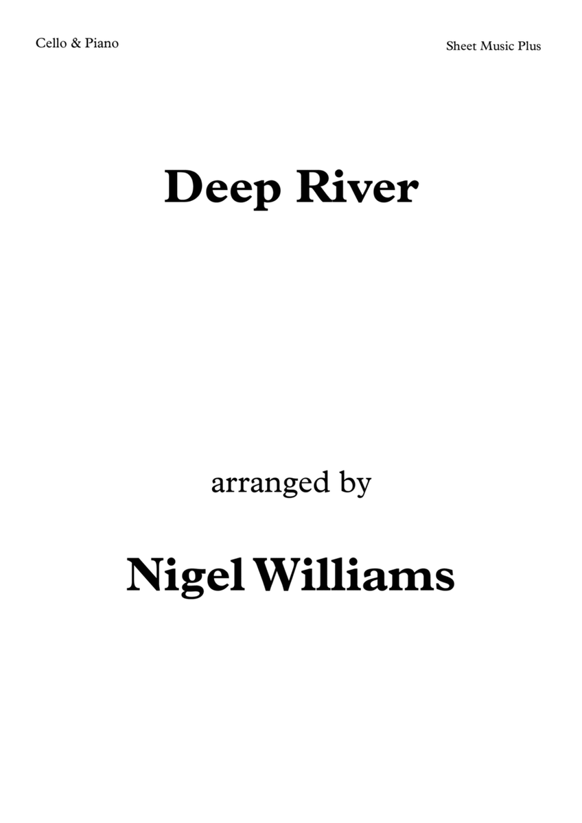 Deep River, for Cello and Piano image number null