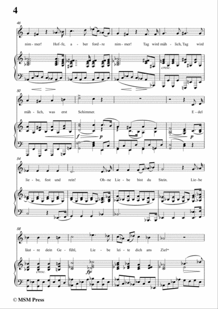 Schubert-Glaube,Hoffnung und Liebe,Op.97,in C Major,for Voice&Piano Voice scores gallery preview page 6