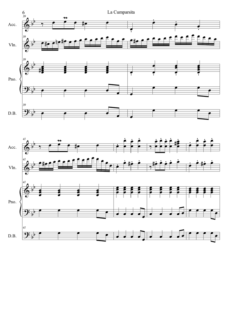 La cumparsita La cumparsita Small Ensemble scores gallery preview page 6
