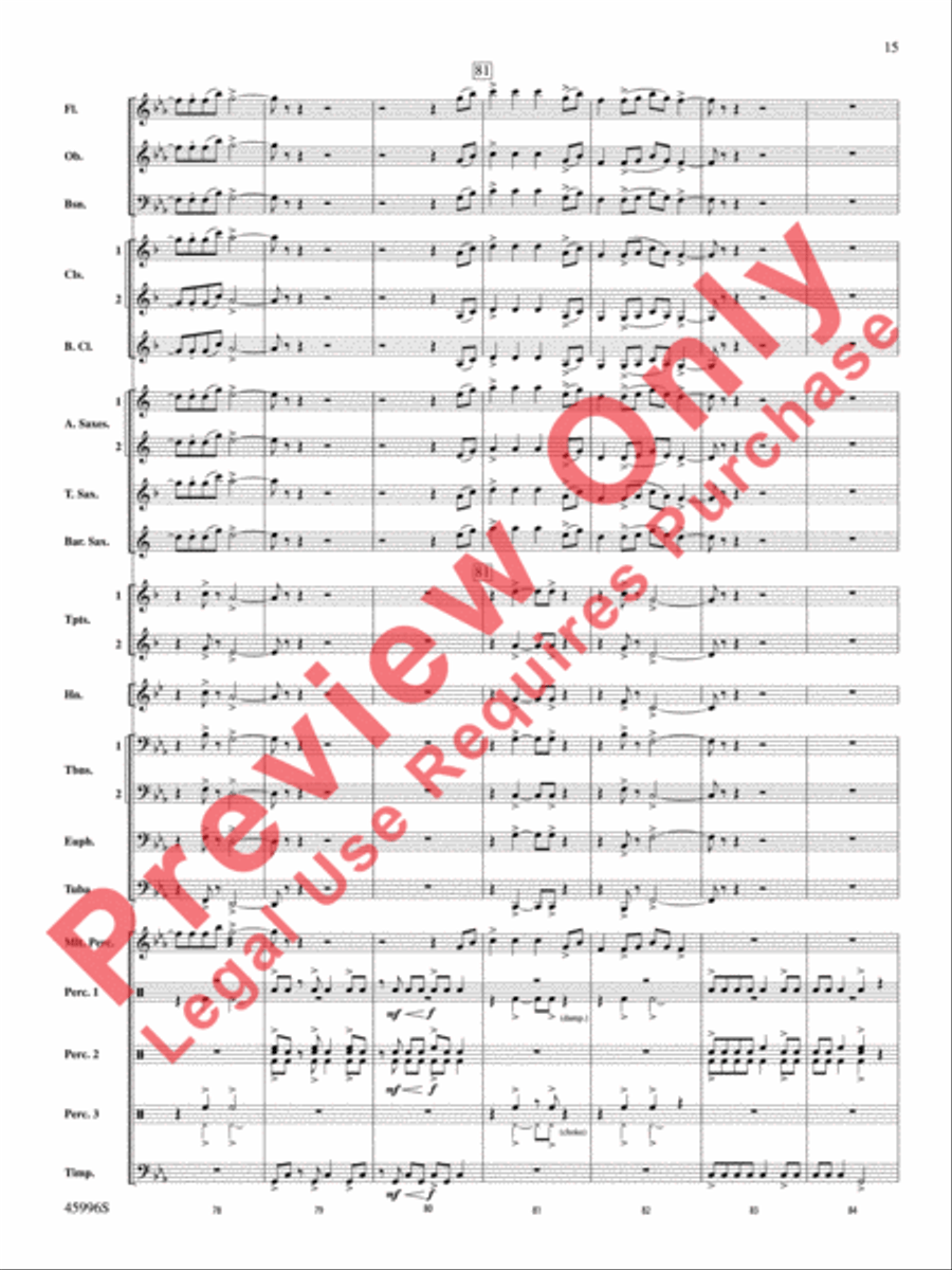 Terracotta Warriors Terracotta Warriors Concert Band scores gallery preview page 16