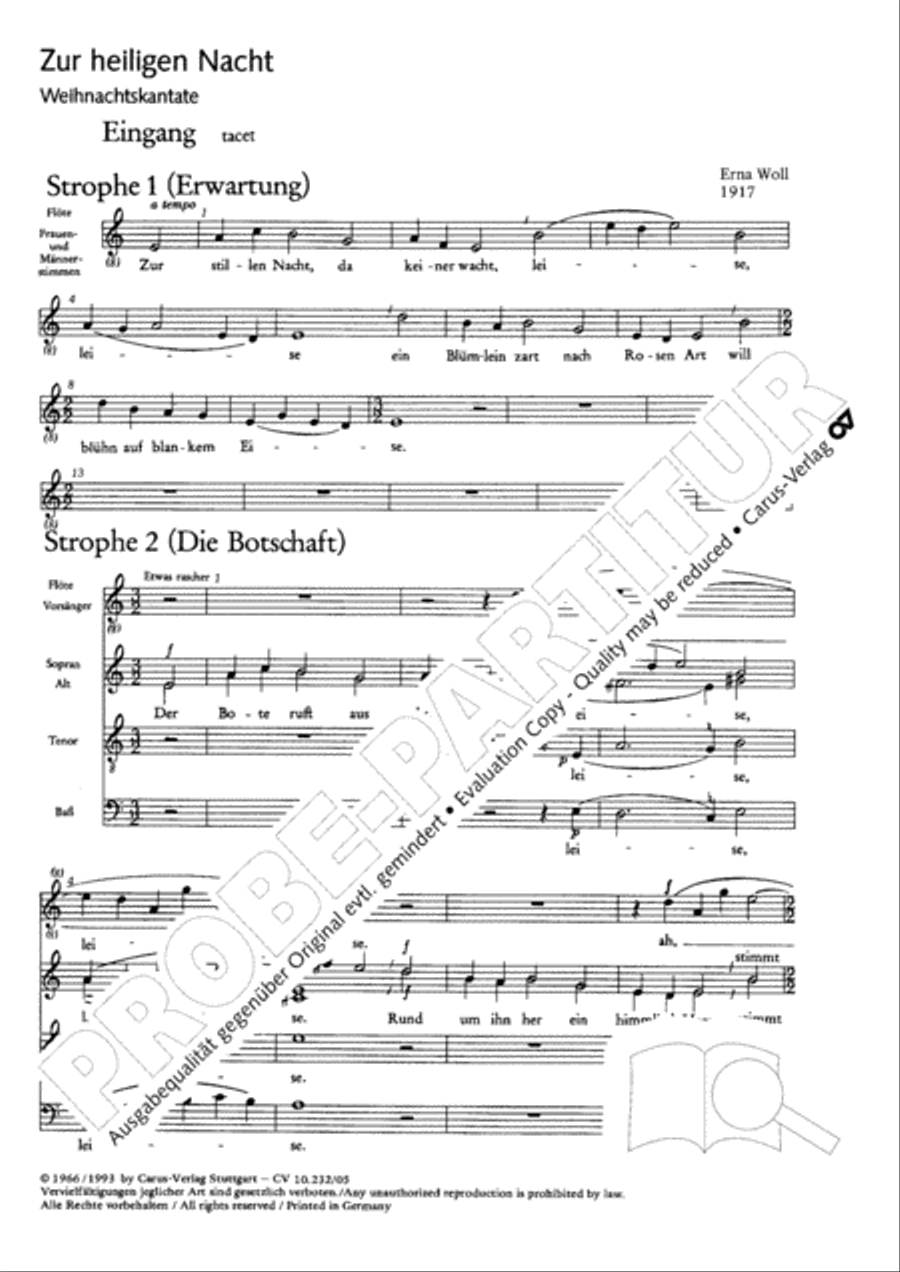 Zur heiligen Nacht 4-Part scores gallery preview page 4