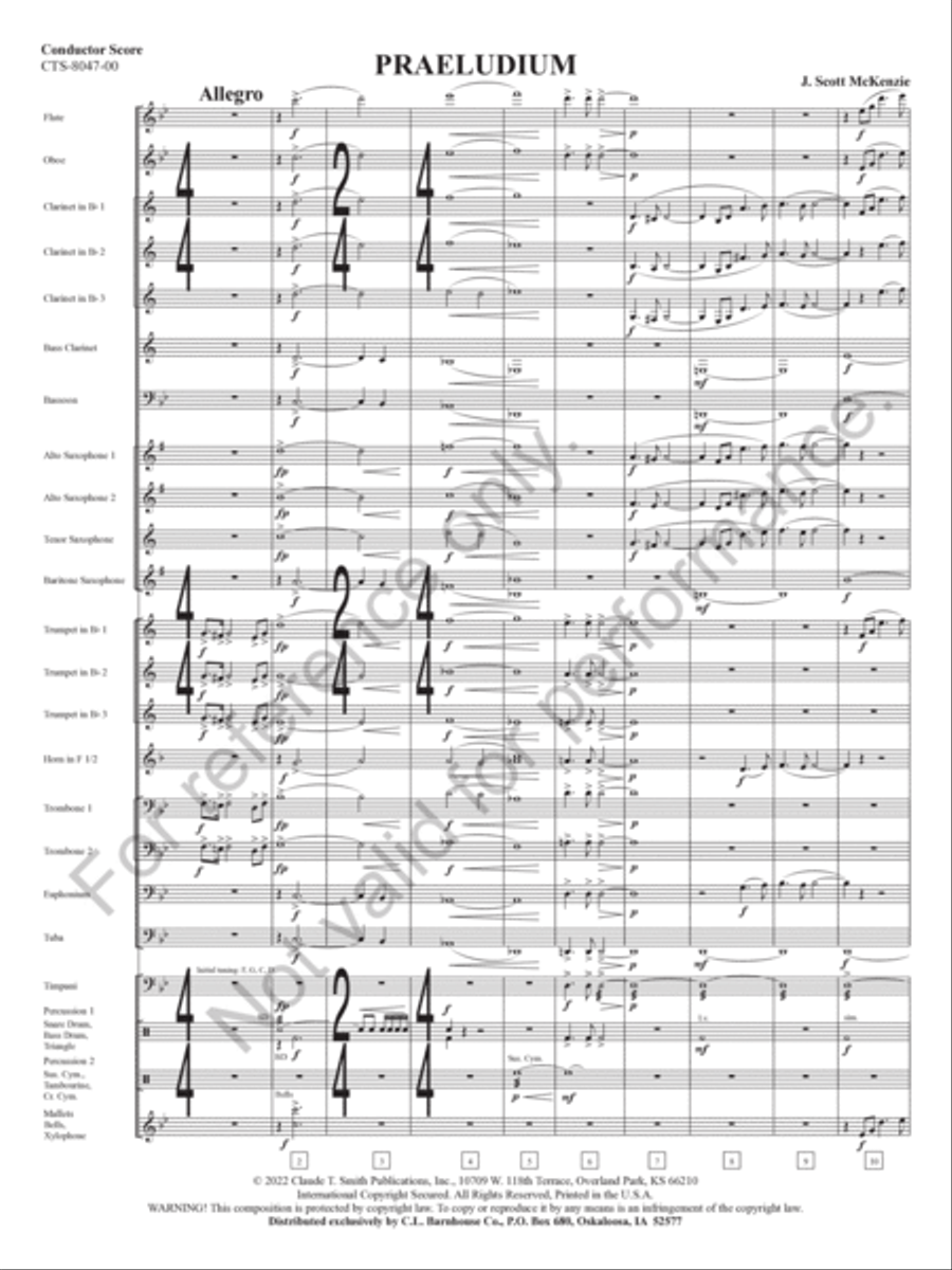 Praeludium Praeludium Concert Band scores gallery preview page 4