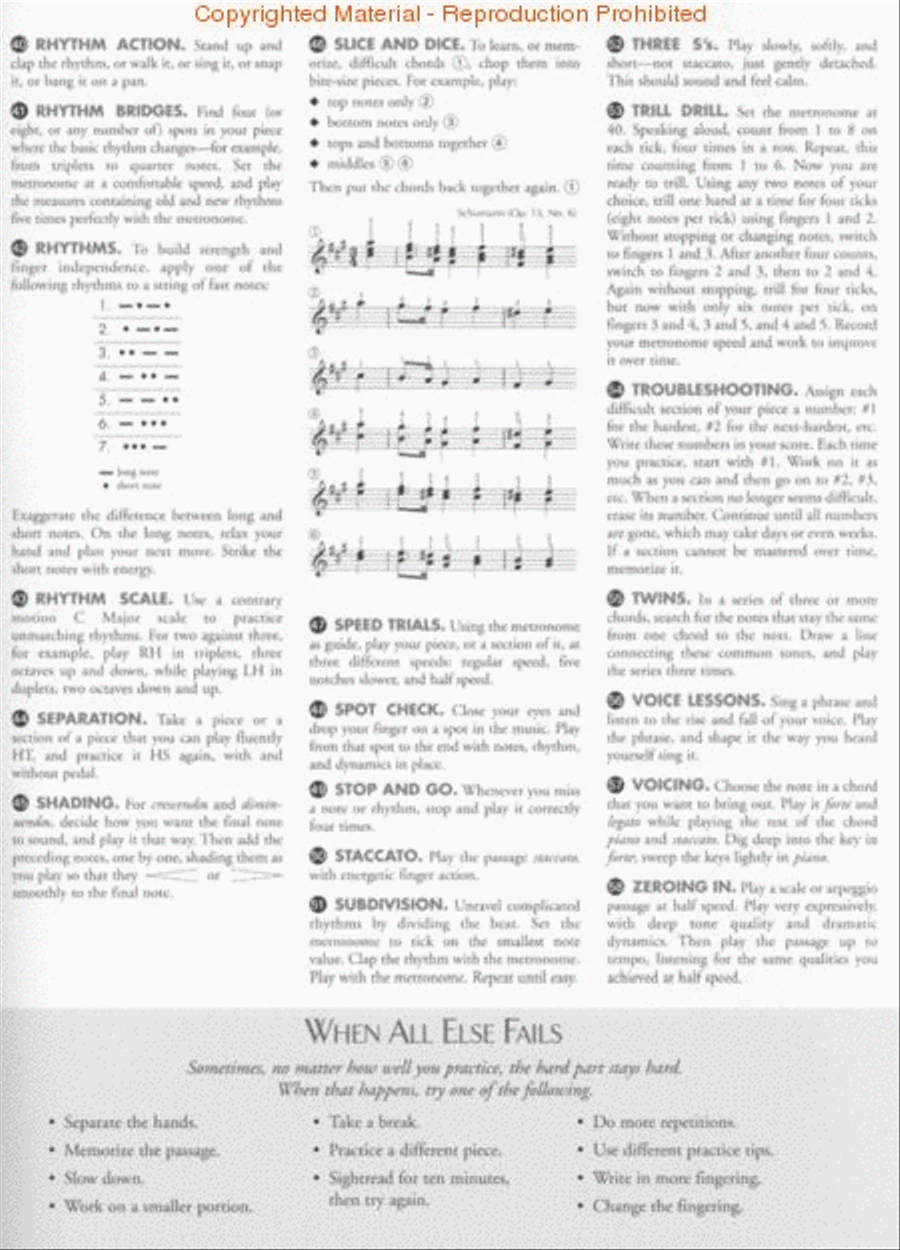 The Piano Student's Guide to Effective Practicing Piano Method scores gallery preview page 3