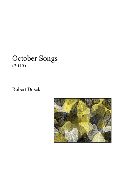 October Songs for solo piano image number null