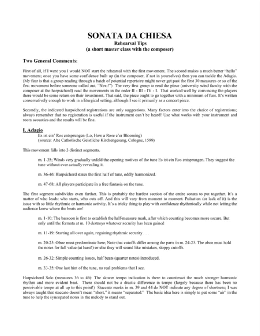 Sonata da Chiesa Bassoon scores gallery preview page 1