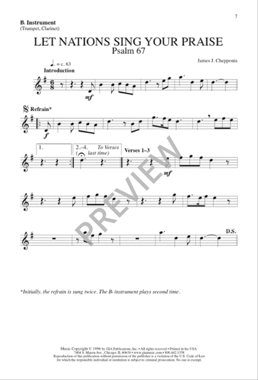 Let Nations Sing Your Praise 4-Part scores gallery preview page 7