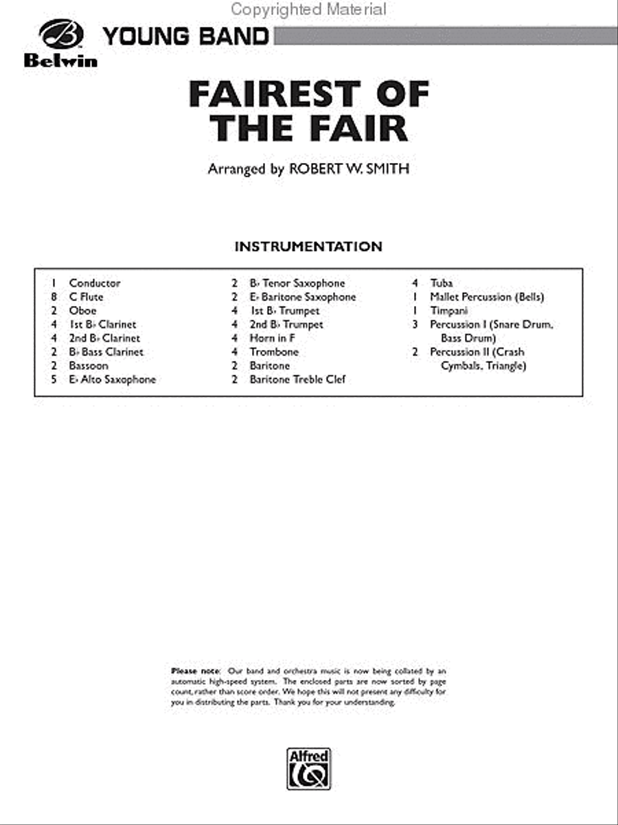 The Fairest of the Fair Concert Band scores gallery preview page 2