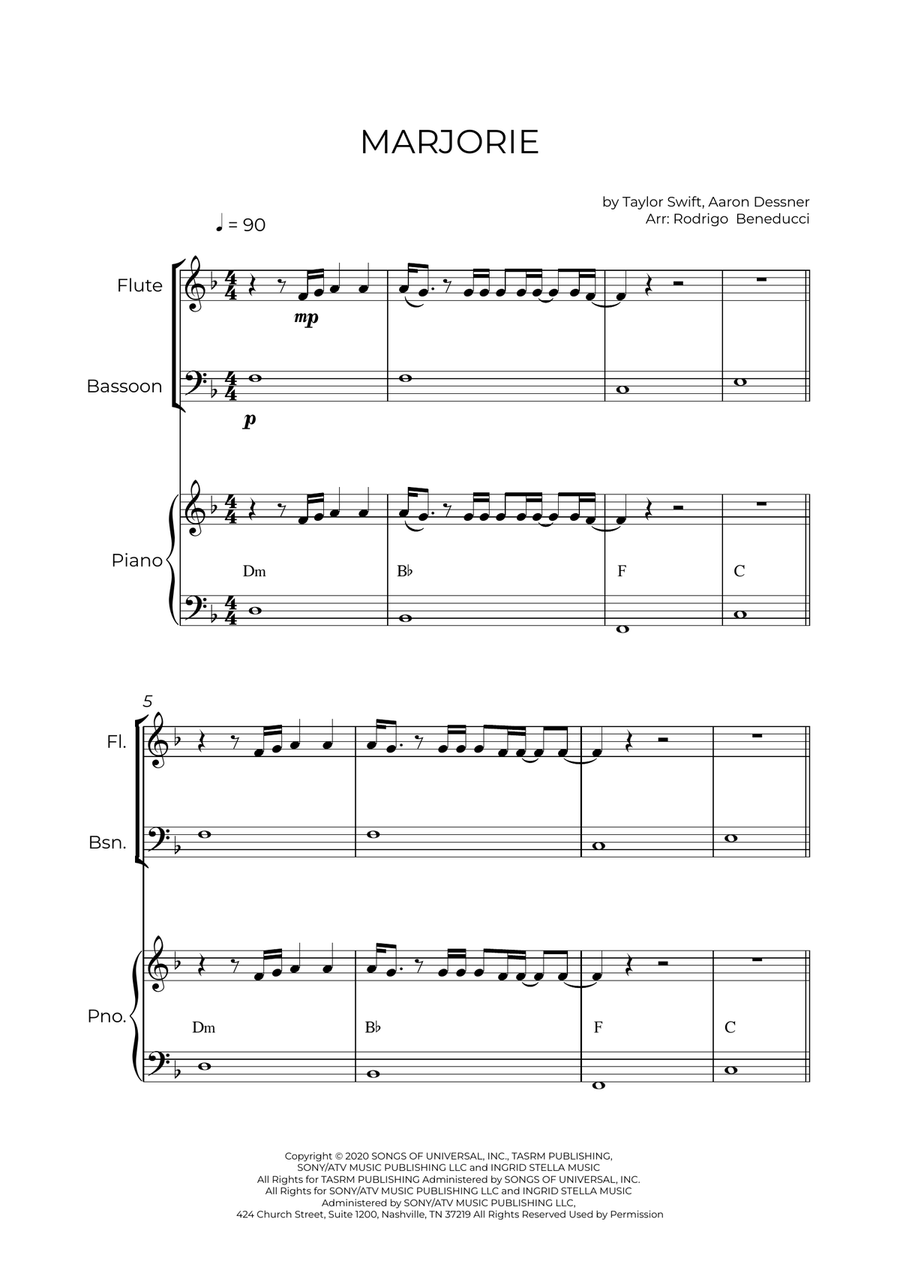 Marjorie Woodwind Duet scores gallery preview page 2