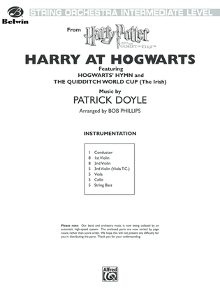 Harry at Hogwarts, Themes from Harry Potter and the Goblet of Fire™: Score