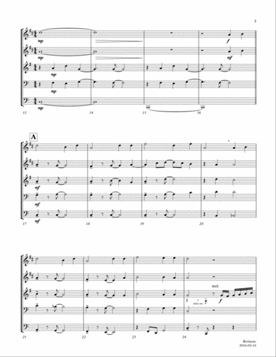 How Firm a Foundation Brass Ensemble scores gallery preview page 3