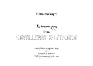 Mascagni: Cavalleria rusticana - Intermezzo for Piano Duet (4 hands)