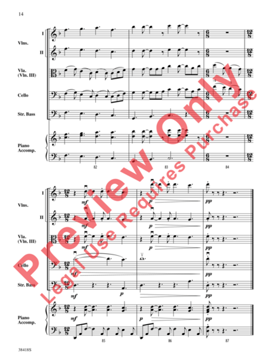 Return to Skye Return to Skye String Orchestra scores gallery preview page 15