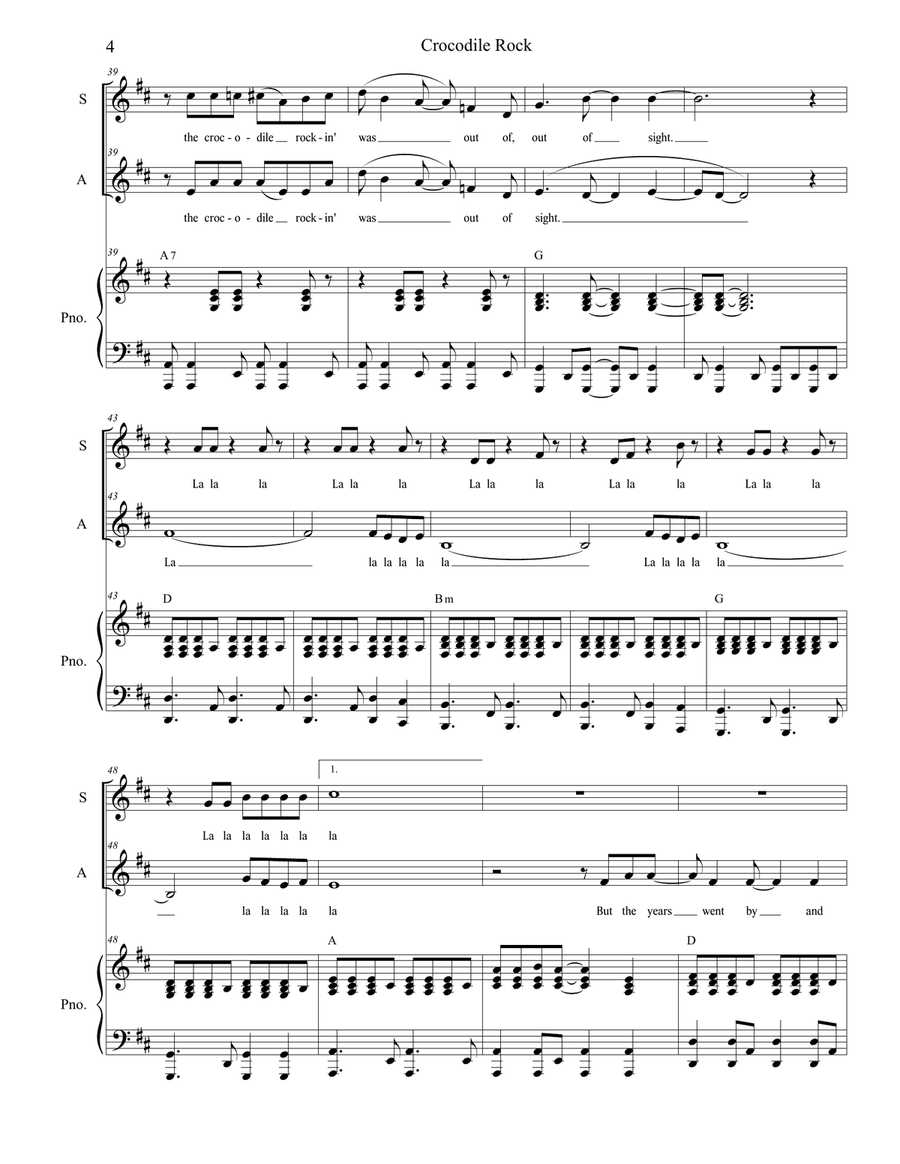 Crocodile Rock SA scores gallery preview page 4