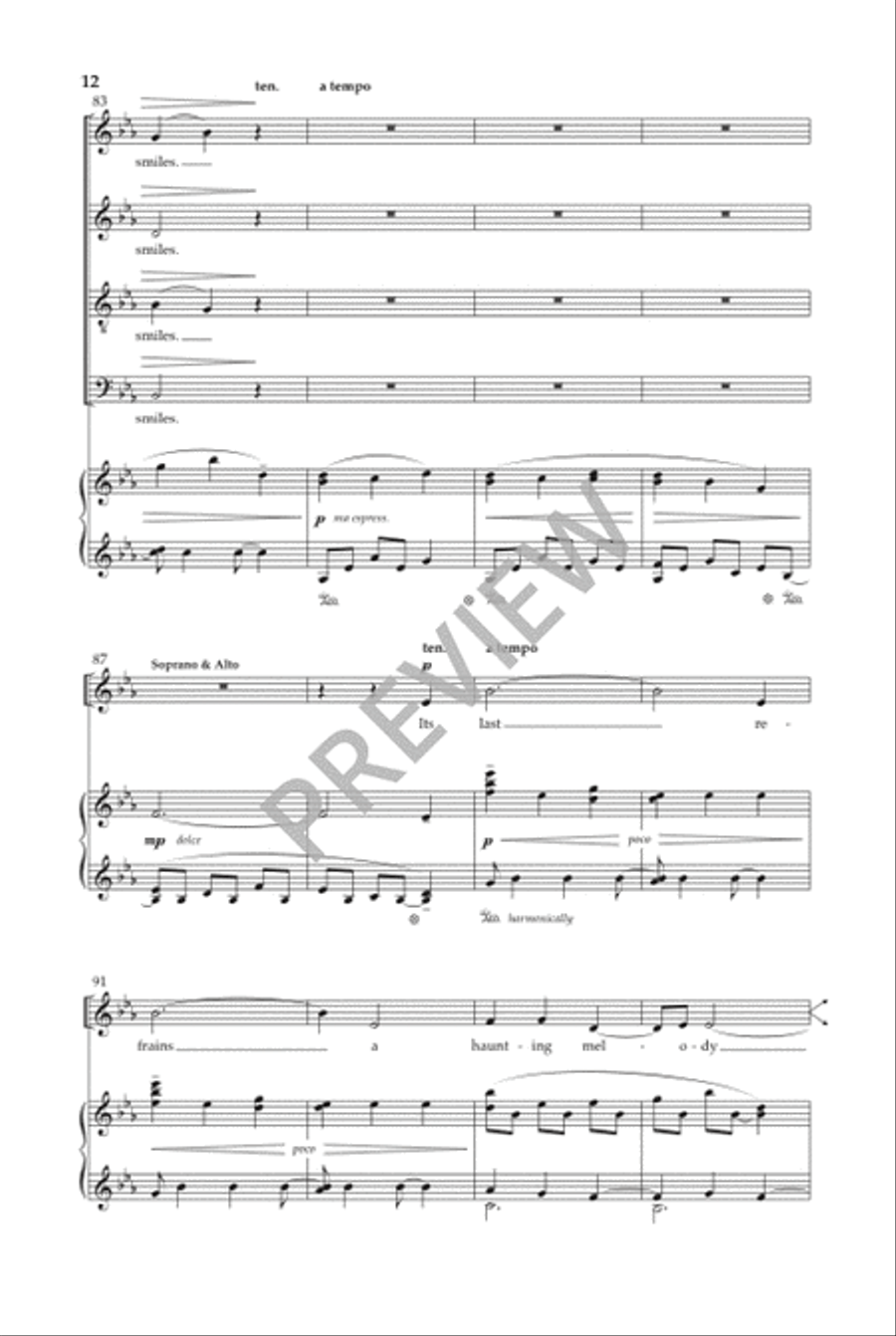 October Sun 4-Part scores gallery preview page 13