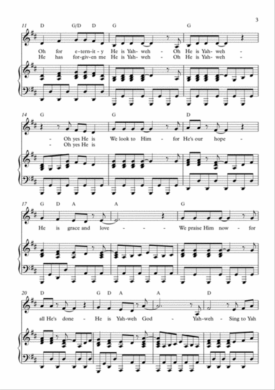 Yahweh Voice scores gallery preview page 3