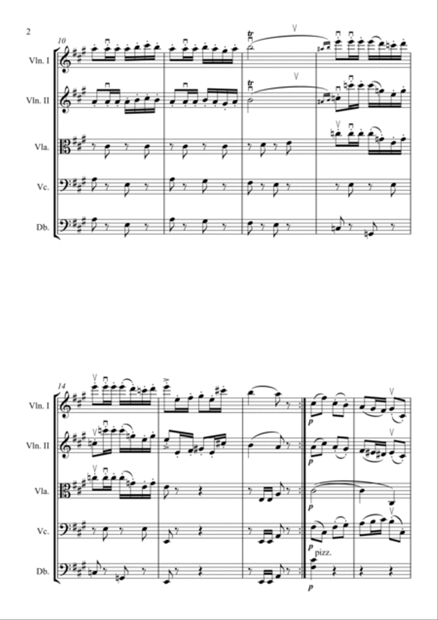 Prelude to Carmen String Quintet scores gallery preview page 3