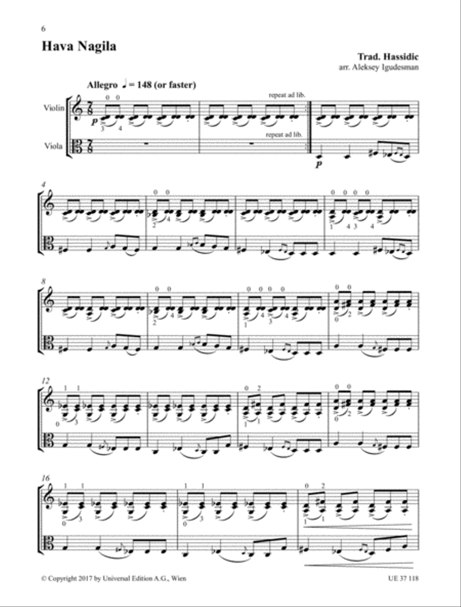 Violin and Viola and More String Duet scores gallery preview page 5