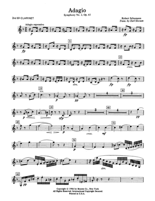 Adagio Symphony No. 2, Op. 61 - 2nd Bb Clarinet