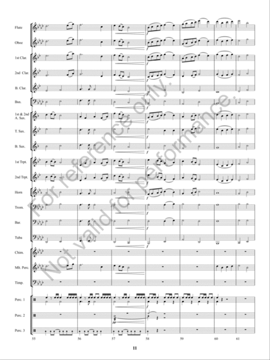 Kennesaw Mountain Celebration Concert Band scores gallery preview page 10