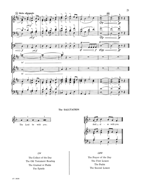 Festival Setting of the Communion Liturgy (Full Score) (Hillert) - LSB Setting 1