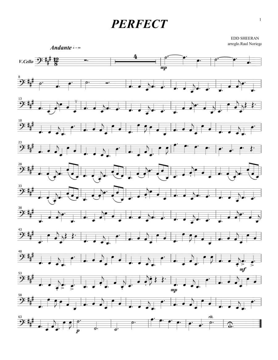 Perfect Perfect String Quintet scores gallery preview page 1