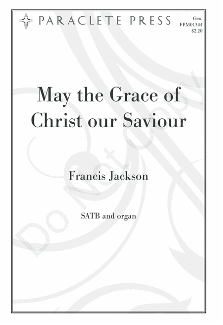 May the Grace of Christ Our Savior 4-Part scores gallery preview page 2