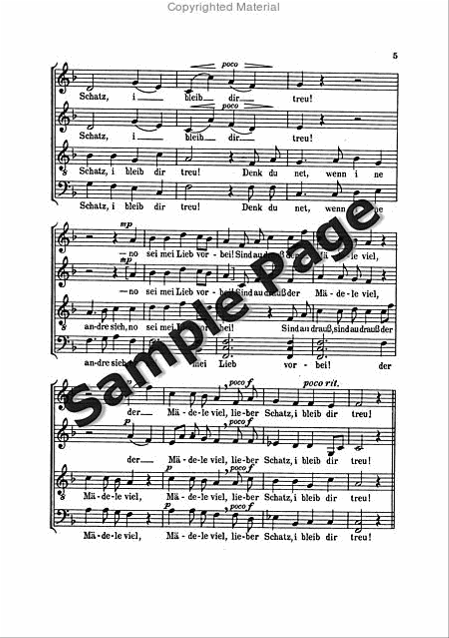 Muss I Denn Muss I Denn 4-Part scores gallery preview page 6