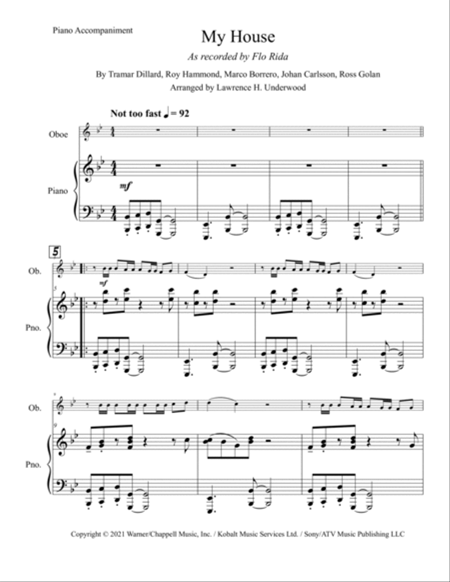 My House Piano scores gallery preview page 2