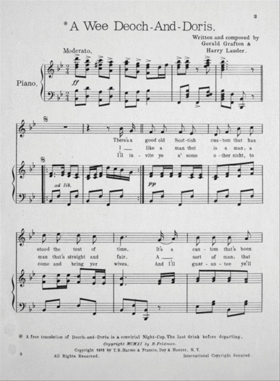 A Wee Deoch-An-Doris Voice scores gallery preview page 2