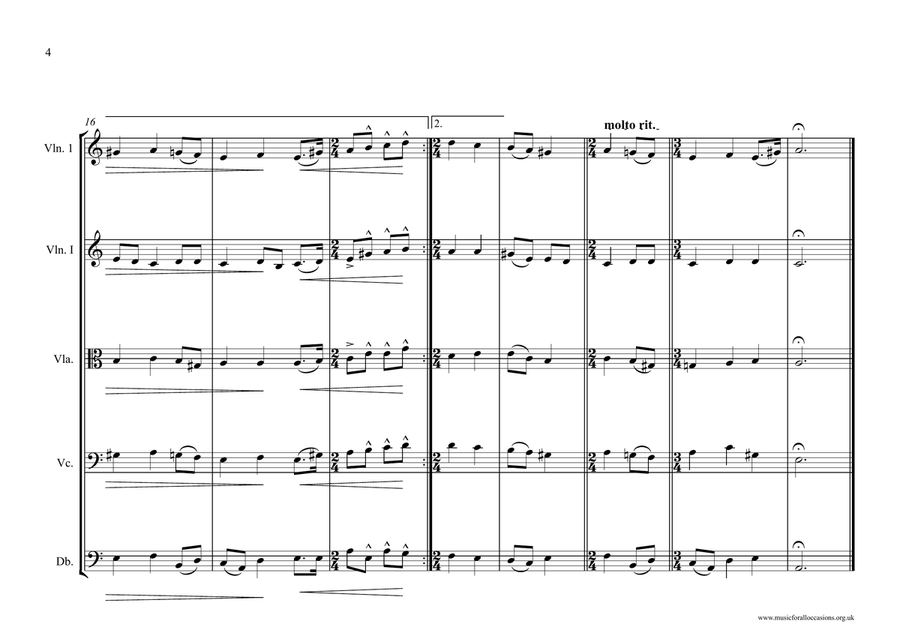 Bulgarian National Anthem for String Orchestra (World National Anthem Series) String Orchestra scores gallery preview page 4
