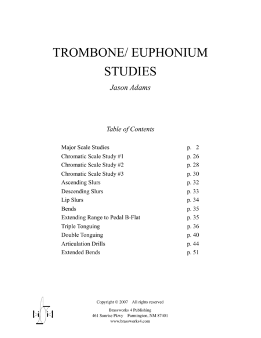 Trombone/Euphonium Studies Euphonium scores gallery preview page 4