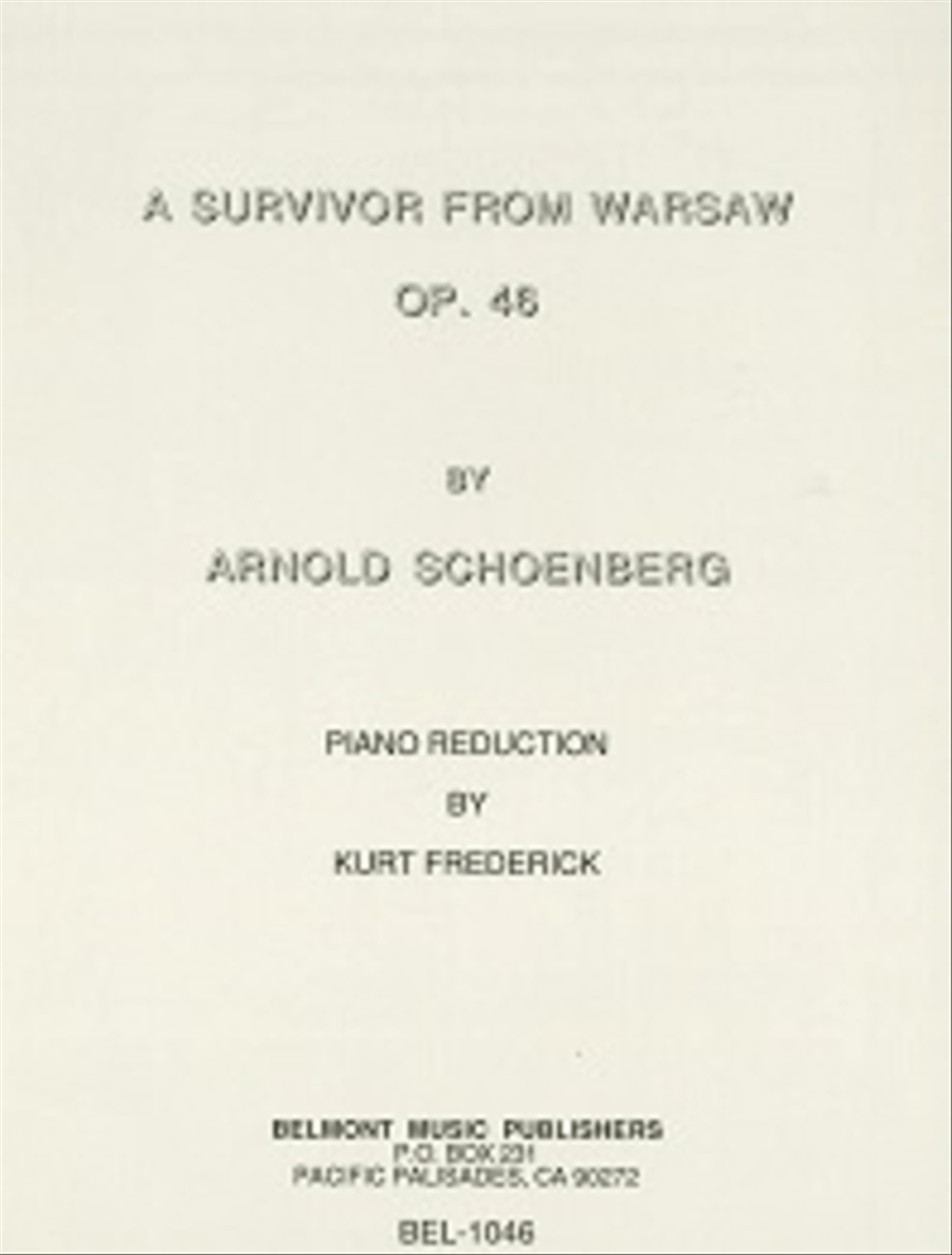 A Survivor from Warsaw, Op. 46 Piano Solo scores gallery preview page 1