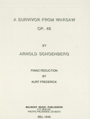 Book cover for A Survivor from Warsaw, Op. 46
