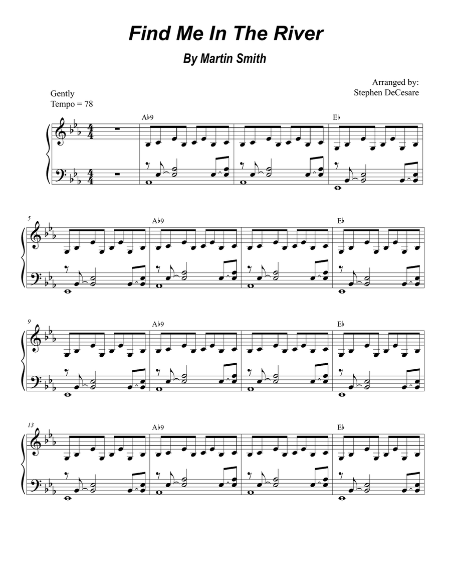 Find Me In The River Trumpet Solo scores gallery preview page 5