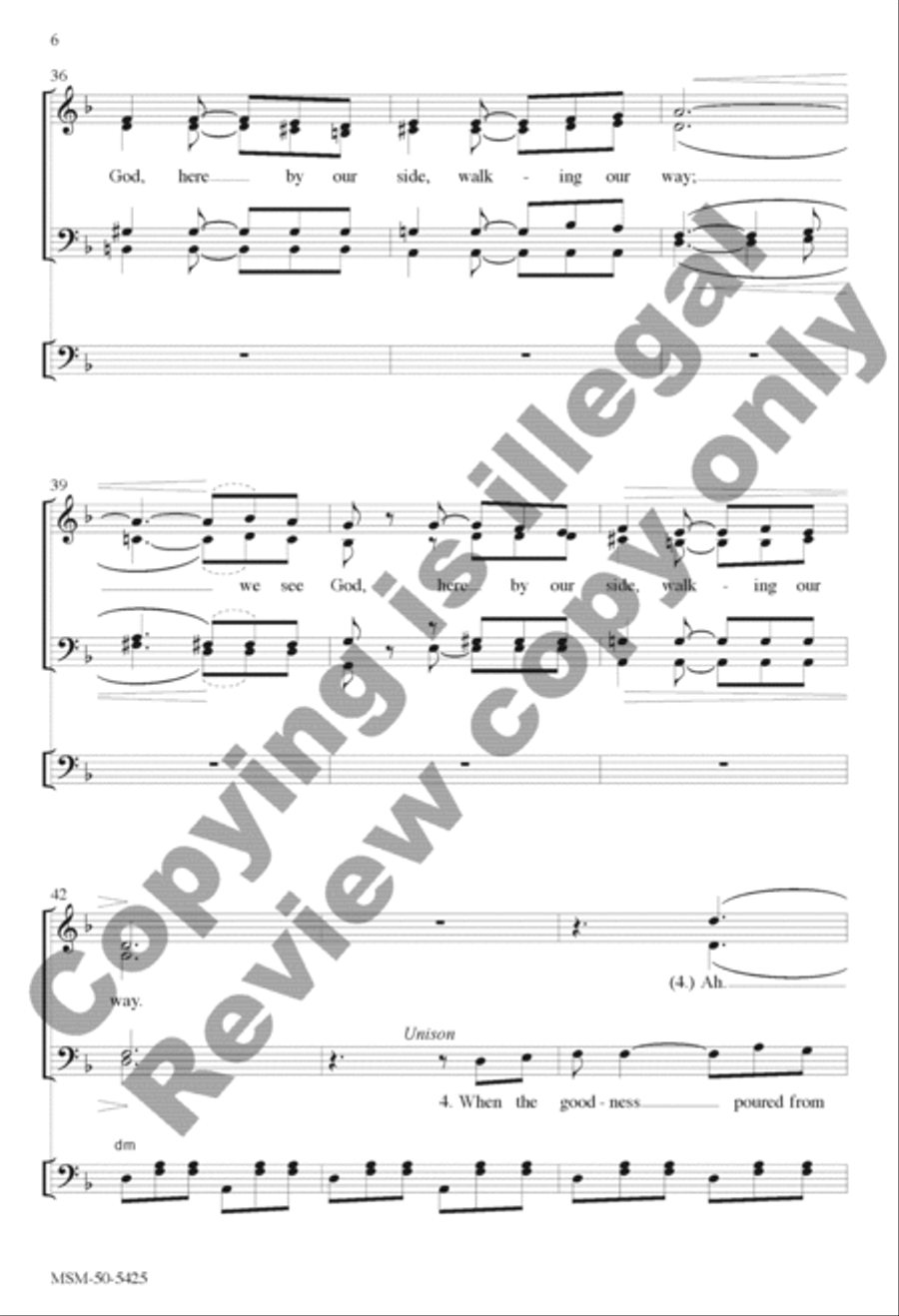 When the Poor Ones 4-Part scores gallery preview page 6
