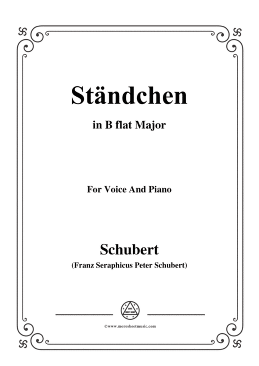 Schubert-Ständchen in B flat Major,for voice and piano image number null